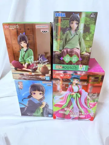 재고 한정 약사의 혼잣말 마오마오 피규어 4개 세트