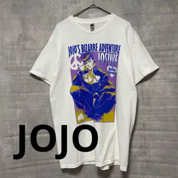 JOJO 죠죠의 기묘한 모험 히가시카타 죠스케 T셔츠 화이트 L