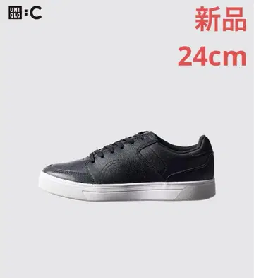 [ 미사용 새상품 ] 유니클로:C 스니커즈 블랙 [ 24cm ]