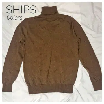 새상품급 SHIPS Colors 브라운 터틀넥 하이넥 니트