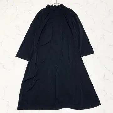 새상품급 마츠오 인터내셔널 하이넥 긴팔 원피스 블랙 40 L