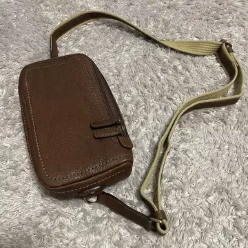 컨디션 최상 츠치야 가방 톤 오일 누메 브라운 브라운 바디백 숄더백