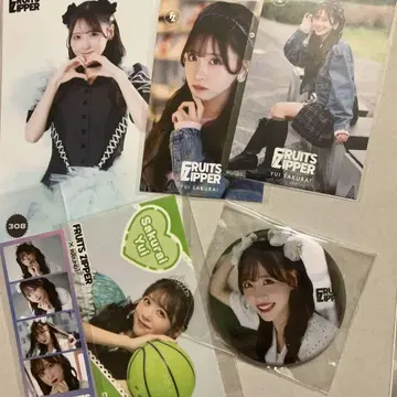 사쿠라이 유이 캔뱃지 브로마이드 스티커 세트