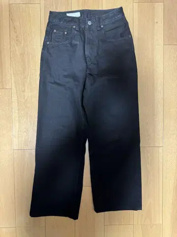 ZARA 데님 팬츠 배기 블랙 EUR34