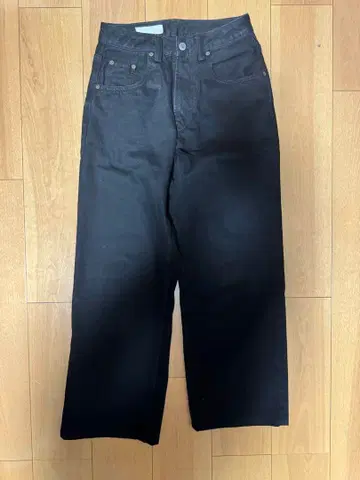 ZARA 데님 팬츠 배기 블랙 EUR34
