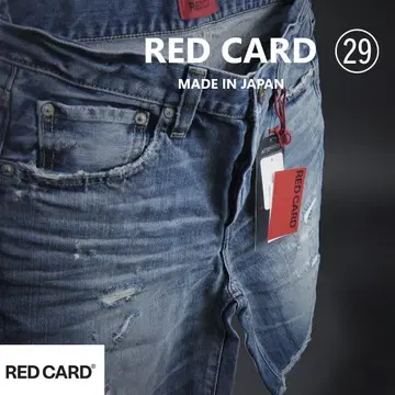 RED CARD 레드카드 하프 팬츠 데미지 데님 29