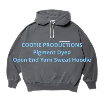새상품급 COOTIE 쿠티 피그먼트 다이 후디 후드티 L