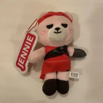 JENNIE 봉제 인형 키링 KRUNK 블랙핑크 곰