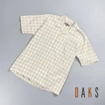 새상품급 DAKS 오픈 카라 반팔 셔츠 M*QC361