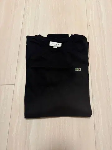 라코스테 긴팔 블랙 T셔츠