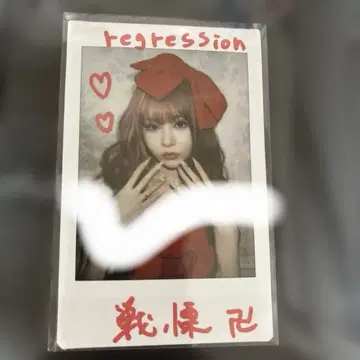 센리츠 카나노 친필 사인 폴라로이드