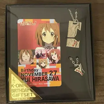 히라사와 유이 목걸이 케이온! K-ON! Birthday Gift Set