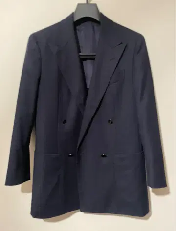 UNITED ARROWS 네이비 더블 자켓 4 버튼 사이즈 46