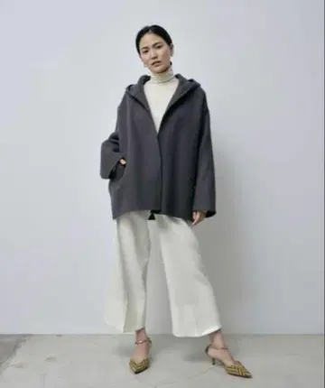 스터링 루어 숏 후디 오버코트