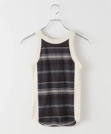 [ todayful ] Jacquard Border Tanktop