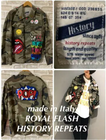 ROYAL FLASH HISTORY REPEATS 밀리터리 자켓