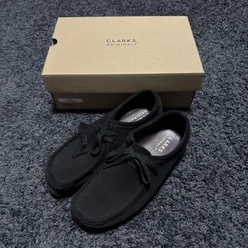CLARKS 클락스 Wallabee 남성용 왈라비 스웨이드 블랙