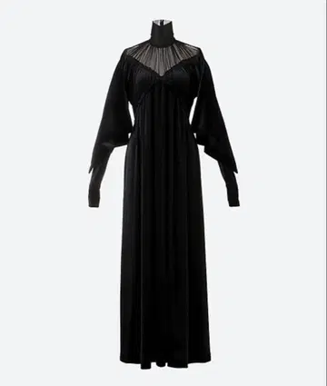 [ 컨디션 최상 ] YOHEI OHNO 벨로아 원피스 드레스 블랙