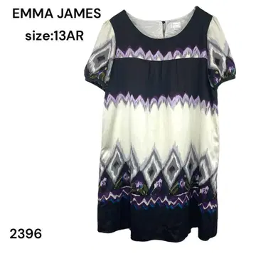 EMMA JAMES 원피스 무릎 기장 반팔 13AR 스타일리시 안감