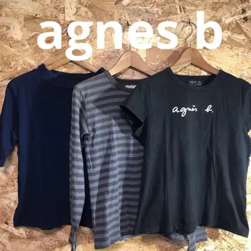 [ 7208번 ] agnes b 티셔츠 롱티 레이디 S 3점