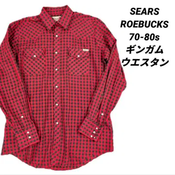 SEARS ROEBUCKS 70-80년대 체크 웨스턴 셔츠