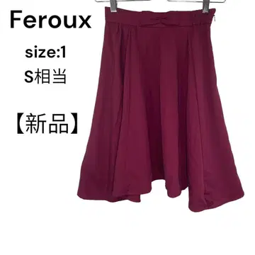 [ 새상품 ] Feroux 페루 스커트 무릎 기장 1 멋스러운 안감