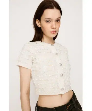 SLY SUMMER TWEED KNIT 상의