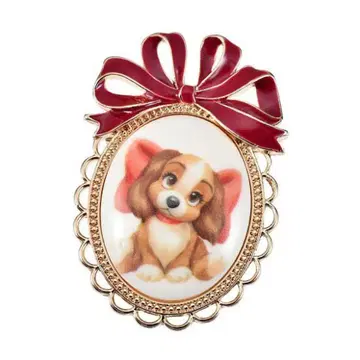 레이디 브로치 LADY AND THE TRAMP 70주년
