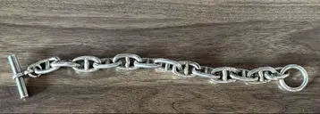 실버 925 체인 팔찌 T바 클로징