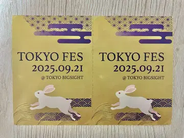 9/21 TOKYO FES 2025년 9월 서치 티켓 2매