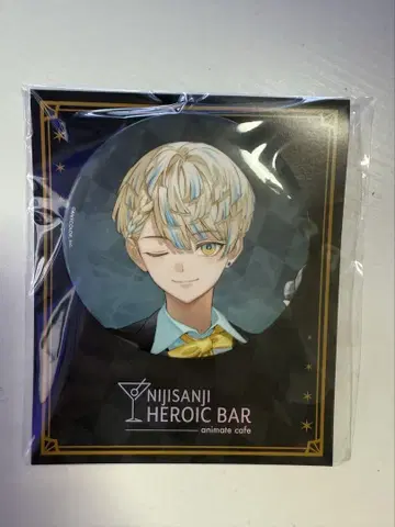 니지산지 히바치 마나 HEROIC BAR 애니메이트 카페 캔뱃지