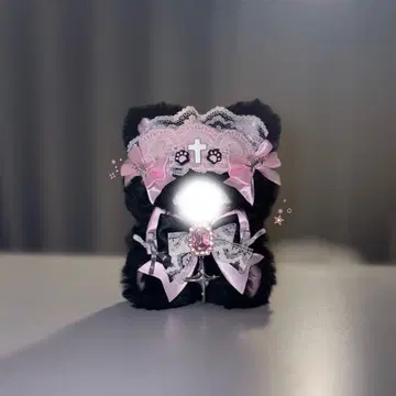 10cm 앉은 인형 의류 pink x black