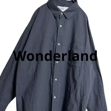 Wonderland 주름 가공 오버 셔츠 사이즈 2