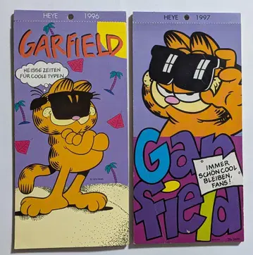 1996년 가필드 달력 독일 빈티지 미사용품 레어