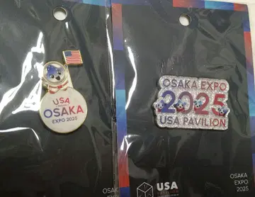 오사카 만박 EXPO USA 미국관 핀 배지