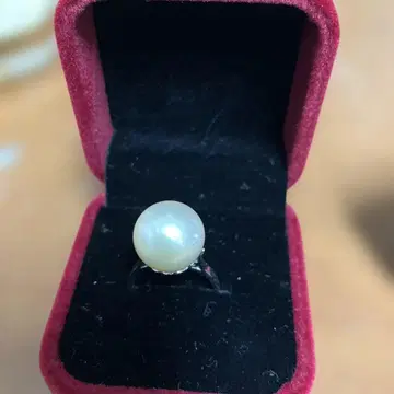 진주 실버 반지 약 11호