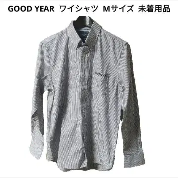 [ 미착용품 ] GOOD YEAR 기업 로고 와이셔츠 M 사이즈