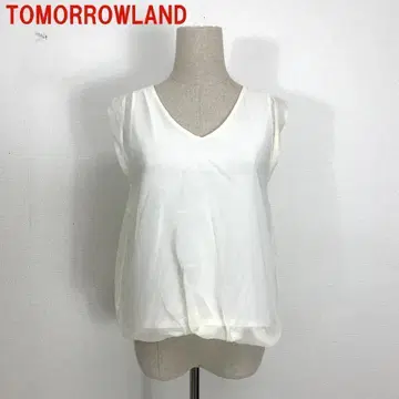 A2638 투모로우랜드 슬리브리스 티셔츠 실크 면 화이트 S