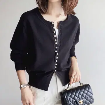 엠마 테일러 2way 펄 단추 가디건 겉옷 긴팔 가디건