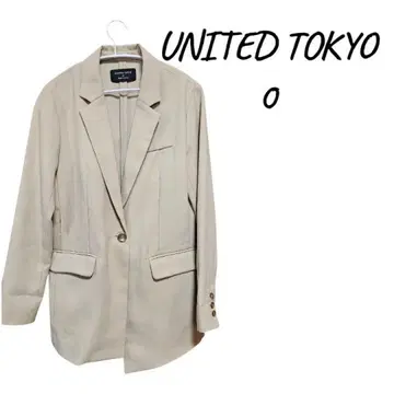 [ 새상품급 ] UNITED TOKYO 베이지 테일러드 자켓
