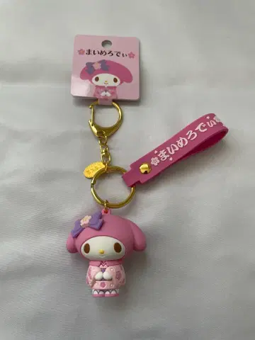 산리오 마이멜로디 일본풍 패턴 스트랩 키링 카와사키다이시 코반츠키
