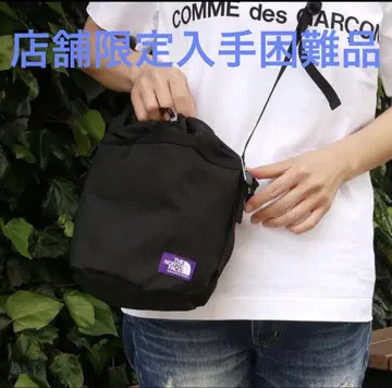 THE NORTH FACE 숄더백 블랙 퍼플 라벨