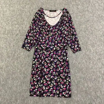 폴스미스 블랙 라벨 꽃무늬 돌먼 슬리브 롱 원피스 긴팔 M