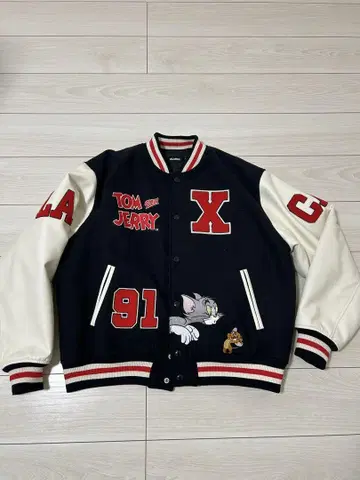 [인기] XLARGE 톰과 제리 바시티 자켓 L 사이즈