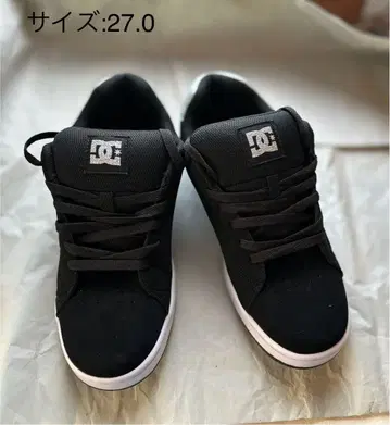 DC 블랙 스니커즈 27.0cm