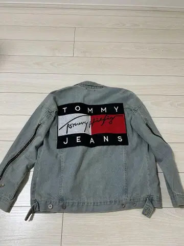 TOMMY HILFIGER 빅 로고 데님 자켓 XL