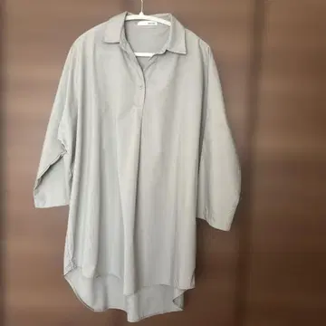 그레이 셔츠 원피스 긴팔