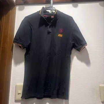 축구 세리에 A AS 로마 블랙 자수 피케 셔츠