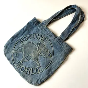 vintage hunting world denim toatbag