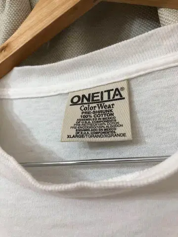 90s ONEITA 컬러 웨어 XL 티셔츠